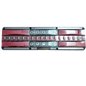 Lampa stop 465x130, SET 2 buc, LED, 5 functii, iluminare numar, cablu, KQ-011