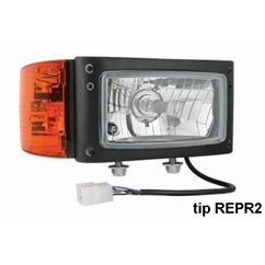 Far cu semnalizare mufa AMP, clar dreapta REPR2.42741 Wesem