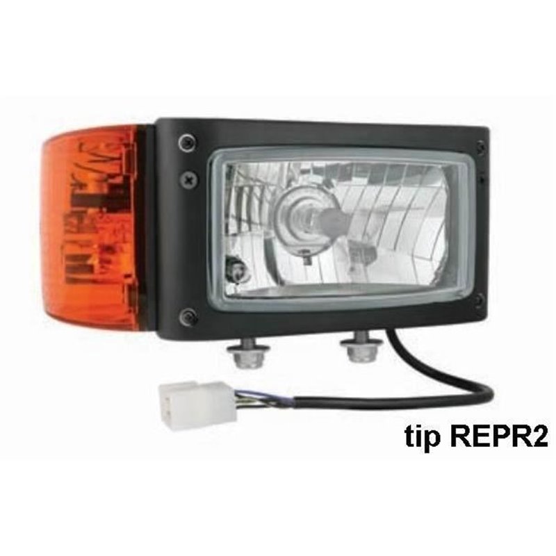 Far cu semnalizare mufa AMP, clar dreapta REPR2.42741 Wesem