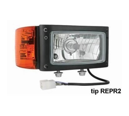 Far cu semnalizare mufa AMP, clar dreapta REPR2.42741 Wesem