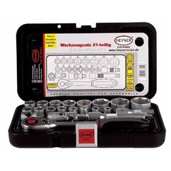 Trusa chei tubulare 10-32 (21 bucati cu clichet 1/2") 331.00 Heyner 