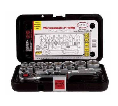Trusa chei tubulare 10-32 (21 bucati cu clichet 1/2") 331.00 Heyner 