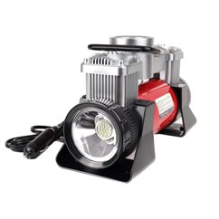 Compresor aer 12V, 10bar, 60l/min, cu lanterna si geanta, Amio 02640