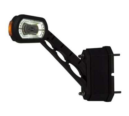 Lampa gabarit cu brat oblic, h169, LED, cu senzor si sirena mers inapoi, dreapta, LDCC 2714 Horpol