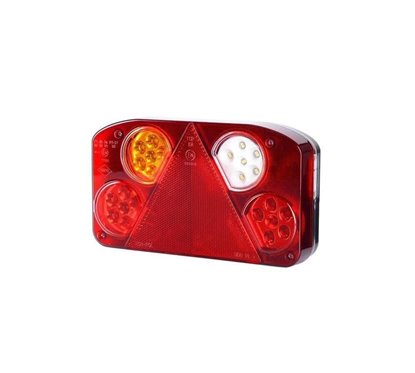 Lampa stop 232x138, 7 functii, cu ceata, mers inapoi si iluminare numar, 27 LED-uri, stanga HOR68 LZD 847 Horpol