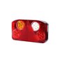 Lampa stop 232x138, 7 functii, cu ceata, mers inapoi si iluminare numar, 27 LED-uri, stanga HOR68 LZD 847 Horpol