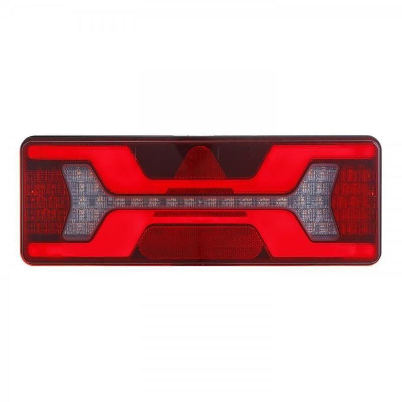 Lampa stop 380x135, 12/24V, 140 LED-uri, 6 functii cu triunghi, dreapta, L1956 TruckLed