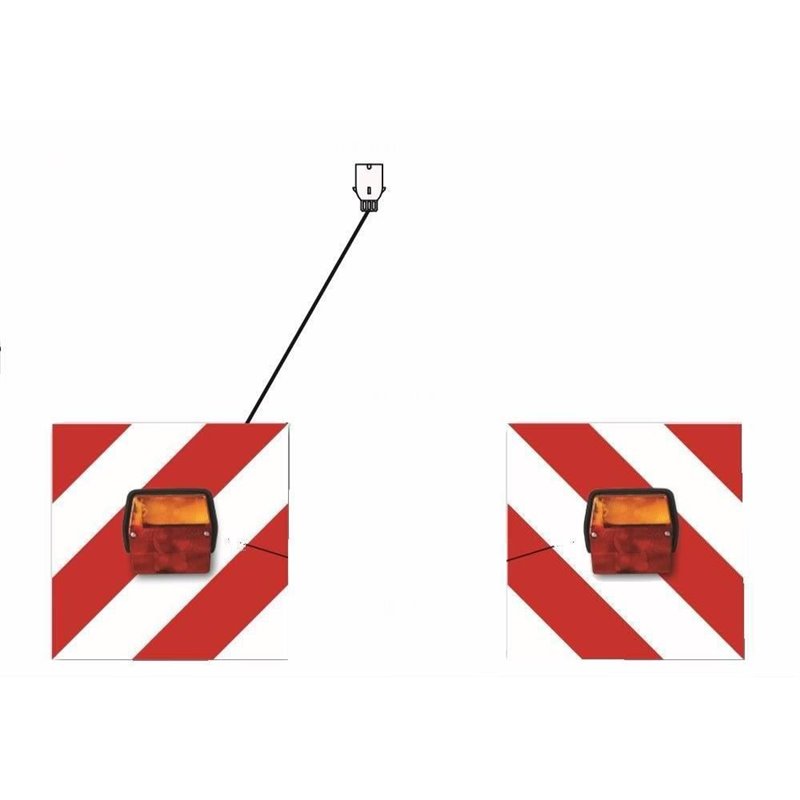 Set lampi remorca cu placi reflectorizante, cablu 7.5m, RLT01-01 Fristom Set lampi remorca cu placi reflectorizante, cablu 7.5m, RLT01-01 Fristom