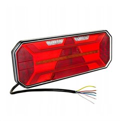 Lampa spate 350x131, LED, 5 functii, cu triunghi, semnalizare dinamica, ceata si mers inapoi, pozitie NEON, cu cablu, 12-24V, st