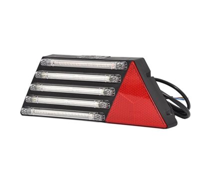 Lampa spate LED 414x146, 6 functii: pozitie, frana, semnalizare, ceata, mers inapoi, catadioptru, STANGA, W69L 331/II Was