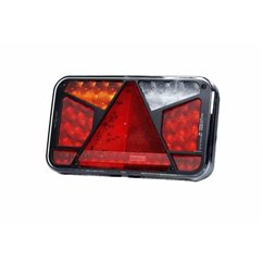Lampa spate 240x140, LED, 7 functii, cu triunghi, ceata, mers inapoi si iluminare numar, cu mufa, CANBUS stanga, FT-370 L TB LED