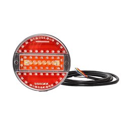Lampa stop fi140, 5 functii, mers inapoi si ceata, LED, 12-24V, hamburger, stanga-dreapta, slim, W92 737 Was