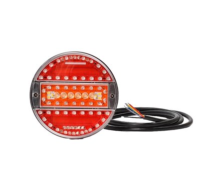 Lampa stop fi140, 5 functii, mers inapoi si ceata, LED, 12-24V, hamburger, stanga-dreapta, slim, W92 737 Was