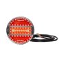 Lampa stop fi140, 5 functii, mers inapoi si ceata, LED, 12-24V, hamburger, stanga-dreapta, slim, W92 737 Was