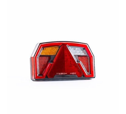 Lampa spate 240x140, LED, 6 functii, cu triunghi, ceata si mers inapoi, cu mufa, stanga, FT-372 L NT LED BAJONET 6PIN