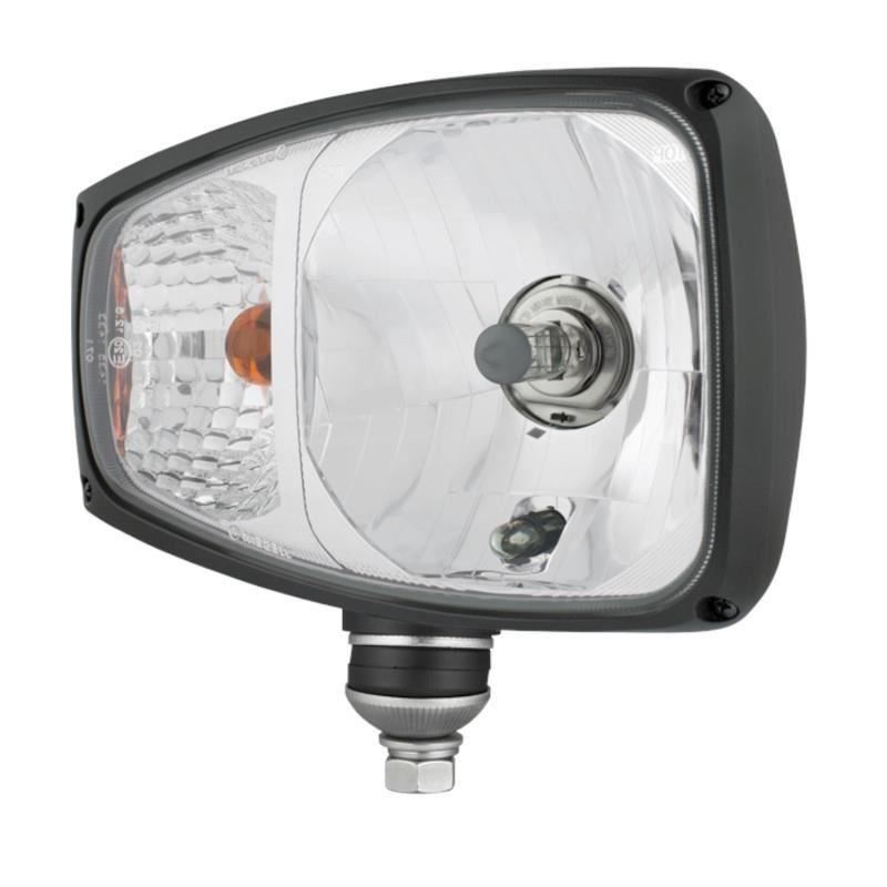 Far cu lampa semnalizare inclusa, H4 cu pozitie, cu mufa DT Deutsch 6Pini, stanga, Hella / Cobo RGV1B. 52401 Wesem