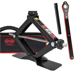 Cric foarfeca, 2000kg, 10-44cm, cu cheie clichet si tubulara 17mm, husa depozitare, SUV, OEM, pentru multe modele BMW, MINI, Ope