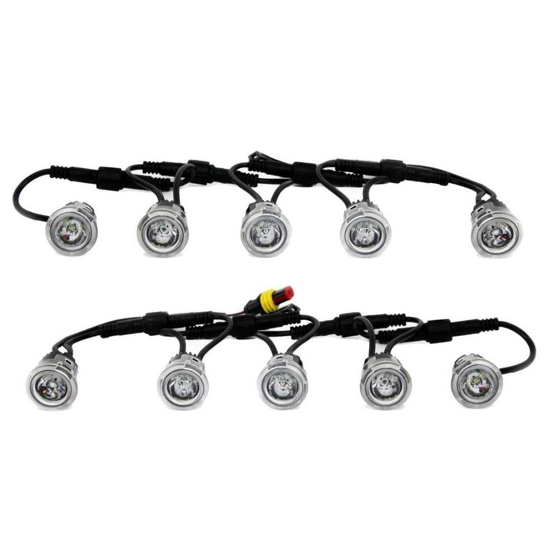 Set 10 bucati Proiector zi DRL Eyes, fi23, 12/24V, 502mini, 01521 Amio
