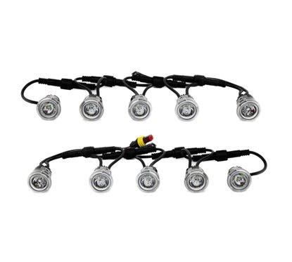 Set 10 bucati Proiector zi DRL Eyes, fi23, 12/24V, 502mini, 01521 Amio