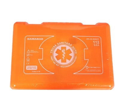 Trusa sanitara auto 5 ANI, BD DIN13164 KAMARAD, avizata, bax cu 10 truse