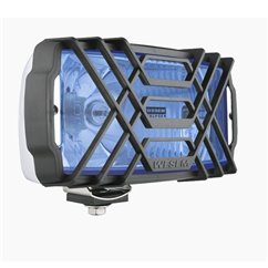 Proiector 220x123, faza lunga, cu pozitie, carcasa cromata, culoare albastra, cu grilaj 5HP.40486 Wesem  