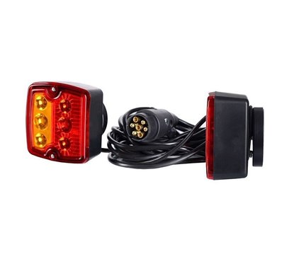 Kit lampi remorca (cu LED, Zpr2001), cu cablu 9m si magnet, ZPR2127 Horpol.