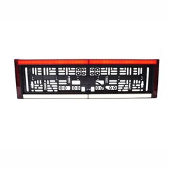 Suport numar cu lampa cu 4 functii, iluminare numar LED, mers inapoi, frana tip NEON si catadioptru, 58x16cm, 12-24V, W253 2102 