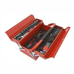 Set trusa metalica cu 63 unelte, Metal Box, 09467 Compass