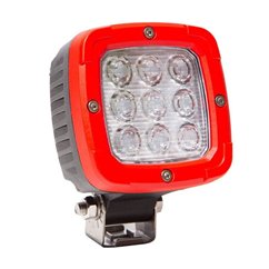 Proiector lucru 100x100, LED, aluminiu, 4100lm, 38W, Spot, rama rosie, FT-361 Fristom