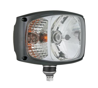 Far cu lampa semnalizare inclusa, H4 cu pozitie, cu mufa Deutsch DT04, Caterpillar/Manitou, dreapta, RGV1B. 52412 Wesem