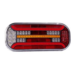 Lampa stop, 302x130, LED, 6 functii, cu ceata si mers inapoi, dreapta, FT-600 L DI, Bajonet 6 pini, Fristom