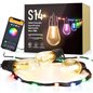 Ghirlanda luminoasa solara, 84 LED-uri si 15 becuri RGB, 14m, aplicatie bluetooth, S14 11748 Garden of Eden