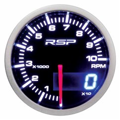 Ceas indicator RPM turatii, digital, LED, fi52mm, 12V, multicolor, cu suport, RSP GLED544 RaceSport