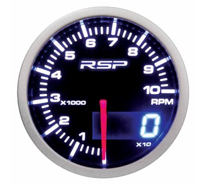 Ceas indicator RPM turatii, digital, LED, fi52mm, 12V, multicolor, cu suport, RSP GLED544 RaceSport