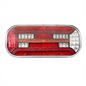 Lampa spate 302x130, LED, 7 functii, cu triunghi, ceata, mers inapoi si iluminare numar, stanga, FT-610 L T Led DI Fristom