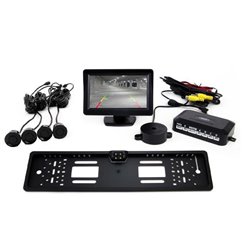 Camera marsarier cu senzori si monitor, kit asistenta parcare 01552 Amio