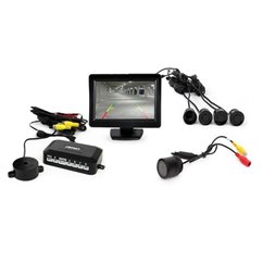 Camera marsarier cu senzori si monitor, kit asistenta parcare cu camera HD301, 4 senzori si ecran TFT01, alarma 01593 Amio  