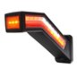 Lampa gabarit cu brat 185mm, cotit la 45Â° multifunctionala 6 functii, cu semnalizare dinamica, stanga, W168.9DD 1441DD L Was