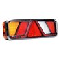 Lampa stop 450x138, 24V, LED, 6 functii, ceata, mers inapoi, cu triunghi, cu mufa, stanga, FT-700-066L AMP7 Fristom Lampa stop 450x138, 24V, LED, 6 functii, ceata, mers inapoi, cu triunghi, cu mufa, stanga, FT-700-066L AMP7 Fristom