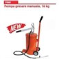 Pompa gresat manuala pe roti 16kg PA60 Pompa gresat manuala pe roti 16kg PA60