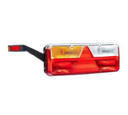 Lampa stop 400x153, 6 functii, stanga, mufa Kingpoint FT-500-136LED + FT145 + Amp Fristom