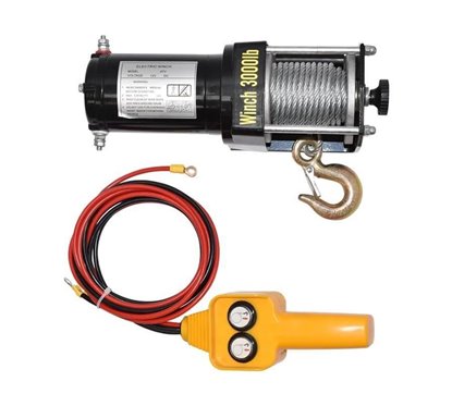 Troliu electric 12V 1.6T (3000lbs), cablu 8m, BK81305