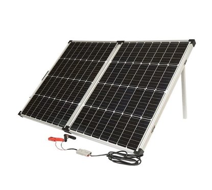 Panou solar 145W, portabil, fotovoltaic monocristalin, tip valiza, cu regulator tensiune 12/24V, 20Ah, 2 USB-uri, BK87479 Breckn