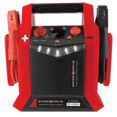 Jump starter robot pornire 12V, cu compresor, lanterna si priza 12V, 18Ah 35EP004 SwissDrive