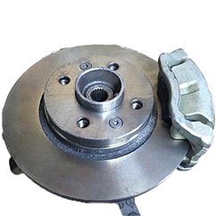 Fuzeta dreapta completa Dacia Logan, Sandero ( disc + rulment + etrier + placute frana ) OEM 