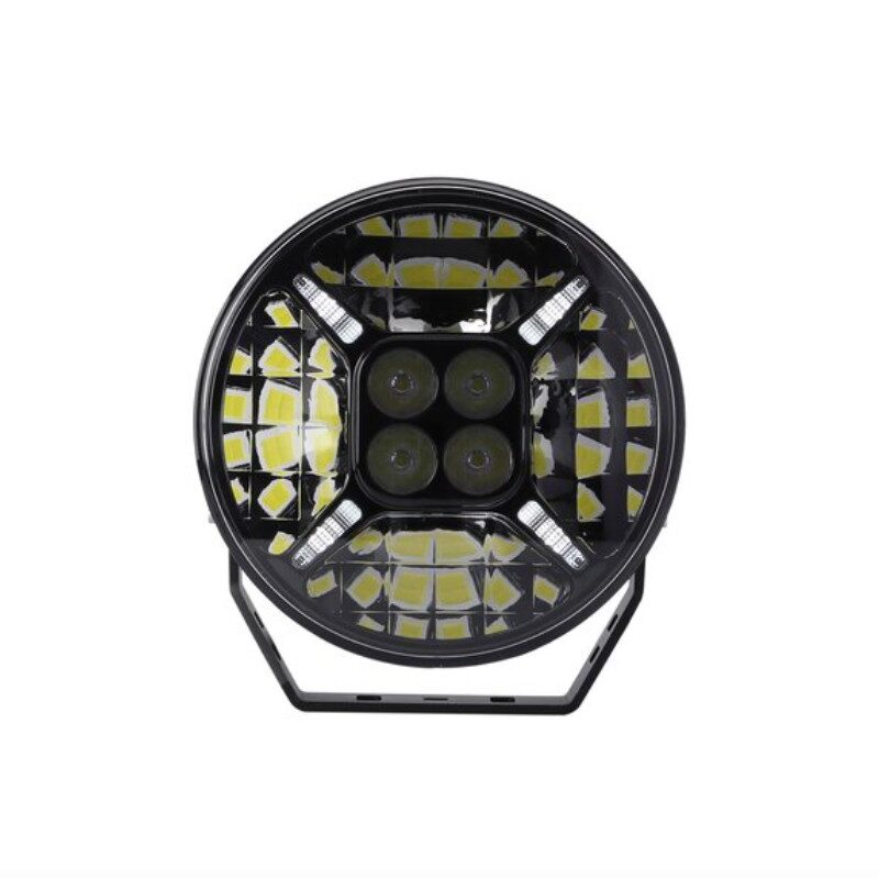 Proiector rotund fi180, LED-uri LG, faza lunga, cu pozitie alba si galbena, 9-36V, 60W, 6000Lm, 5700K, conector DT cu 4PIN, TT.1