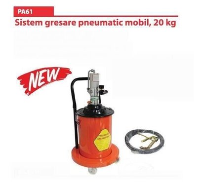 Pompa gresat pneumatica mobila 20kg PA61