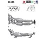 Catalizator FORD C-MAX, FOCUS Euro5/Euro6 - AS 20458