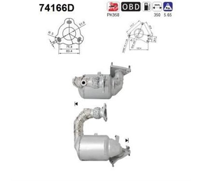 Catalizator Euro 5 - AS 74166D