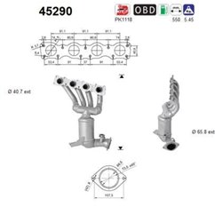 Catalizator BMW Seria 1, Seria 3 Euro4/Euro5 - AS 45290